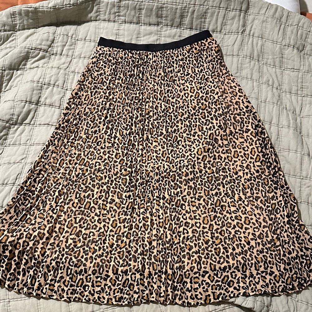 Matilda Jane Leopard Print Pleated Skirt